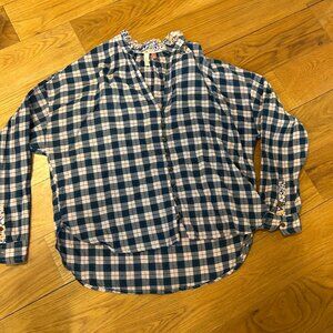 Anthropologie/Pilcro checked blouse